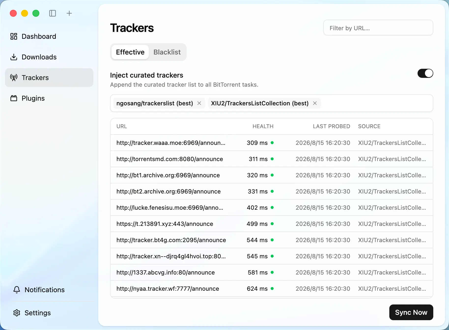 Motrix Tracker 设置